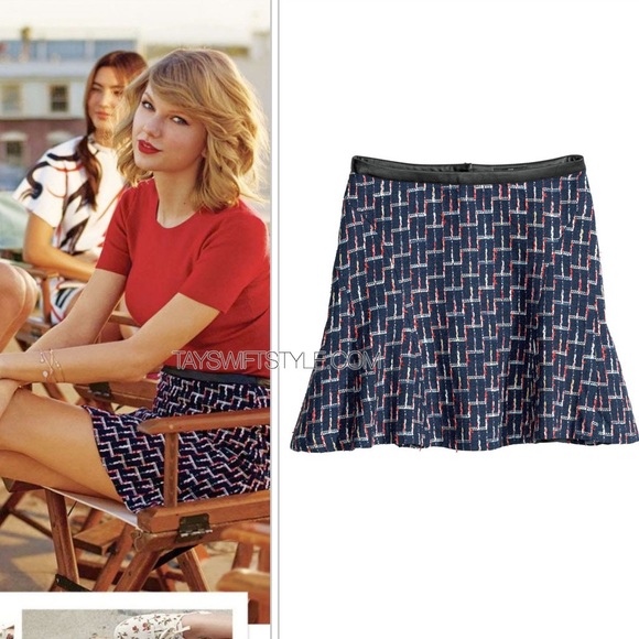 H&M Dresses & Skirts - H&M jacquard weave skirt ASO Taylor Swift